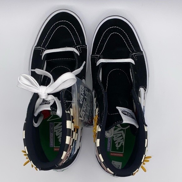 Vans Skateistan x Skate SK8-HI 'Checkerboard' Men's Sneakers - Size: 11.5 - Picture 11 of 16